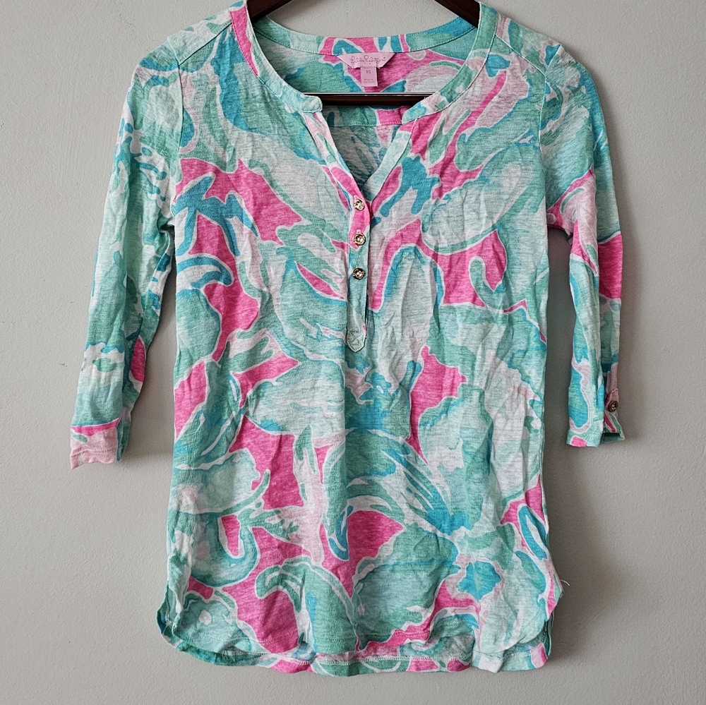 Lilly pulitzer mindy tunic top
